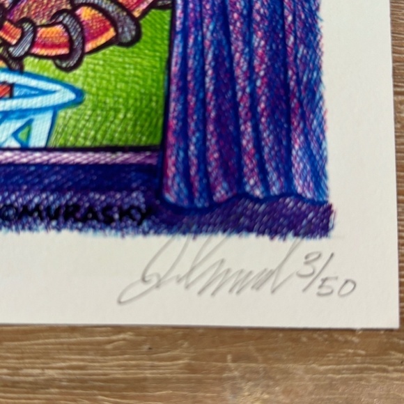 John Murasky Limited Ed Print "Robot Laundry" 11"L x 6.25"H - Picture 4 of 7